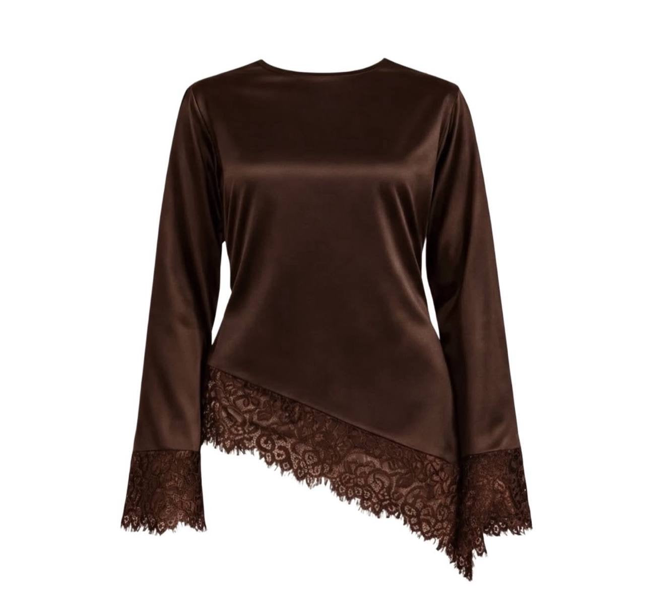 Lace Satin Blouse
