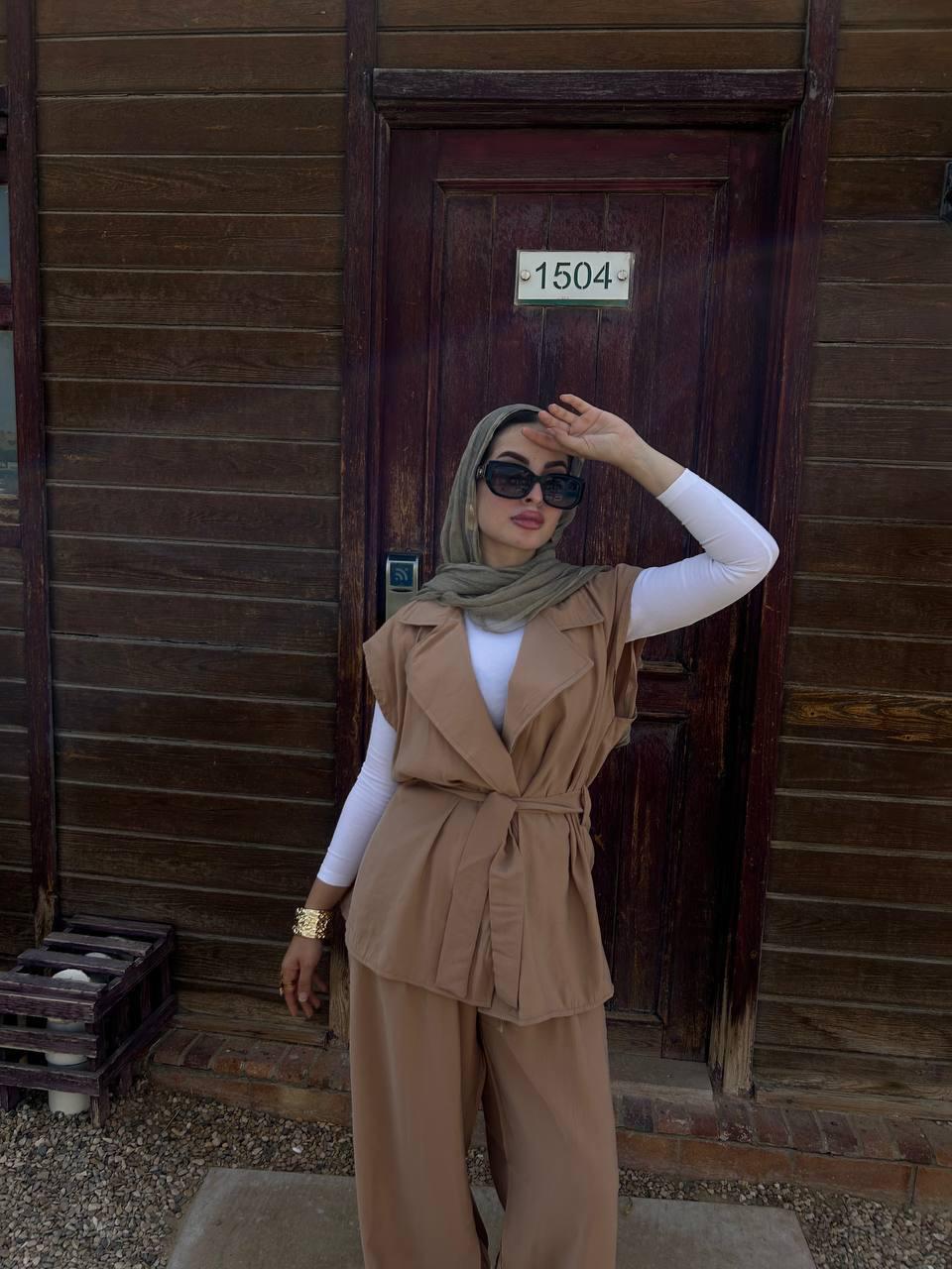 Oversized Belted Suit